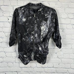 Calvin Klein Performance Quick Dry Full‎ Zip Workout Jacket, Size Large, Black